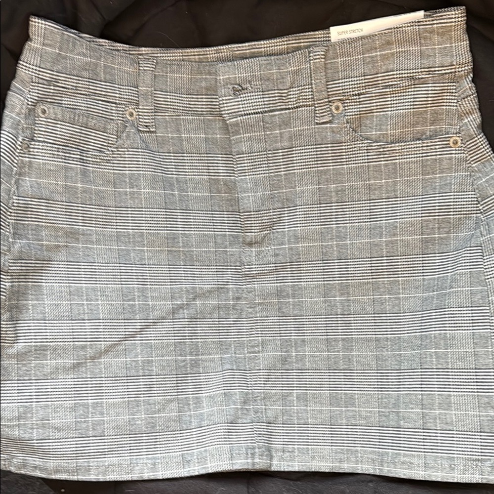 Gray Plaid Women's Skirt